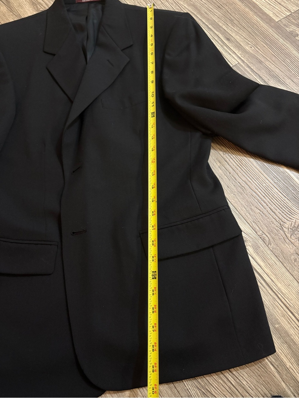 Men's Black Evan Picone Two-Piece Suit Jacket & Trousers - Picture 7 of 11